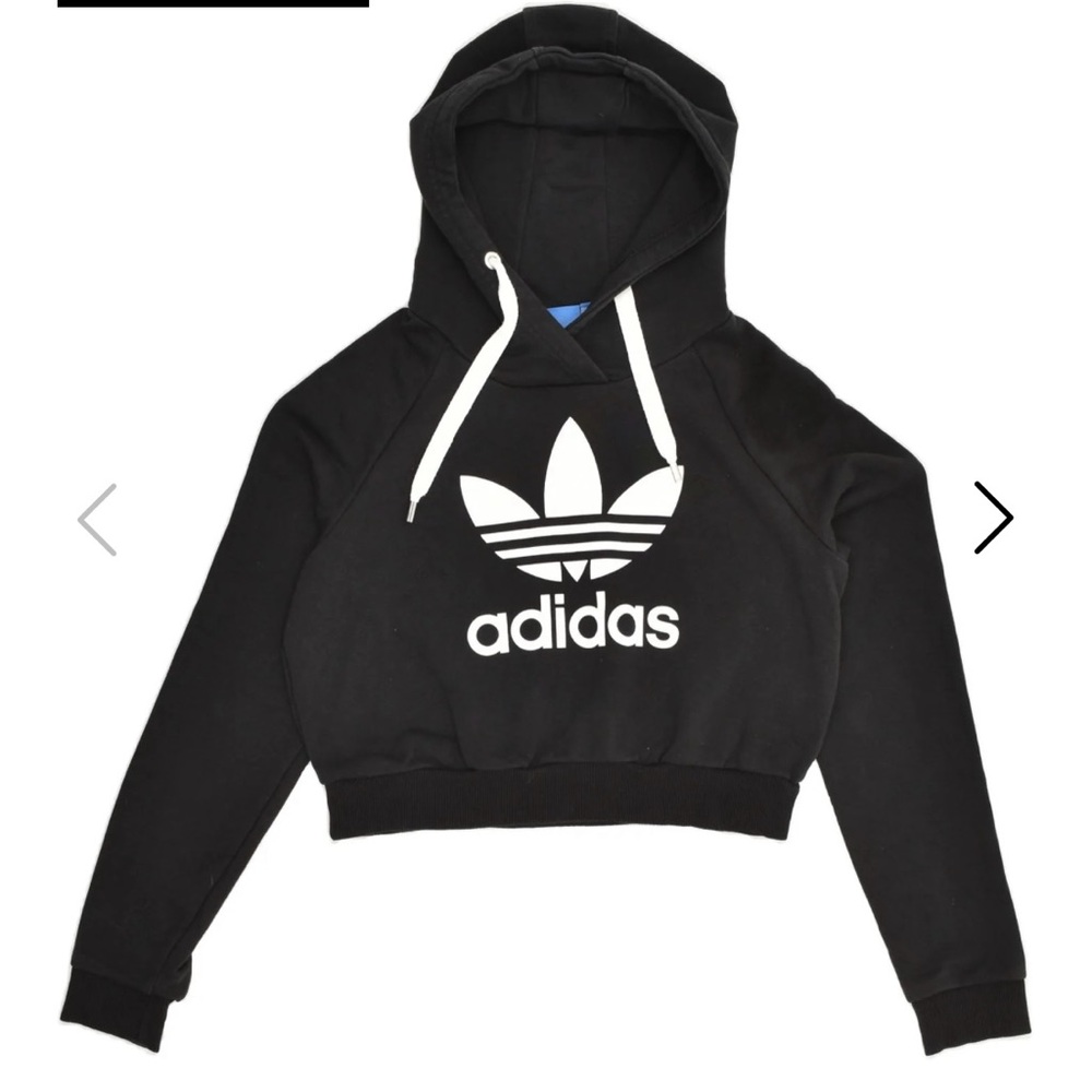 Adidas Women's Black Hoodie Sweater